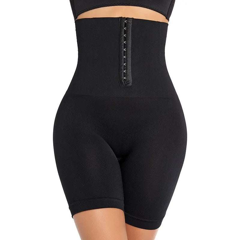 Butt Lifter. Black high waisted tummy control shapewear shorts seamless body shaper thigh slimmer under dress