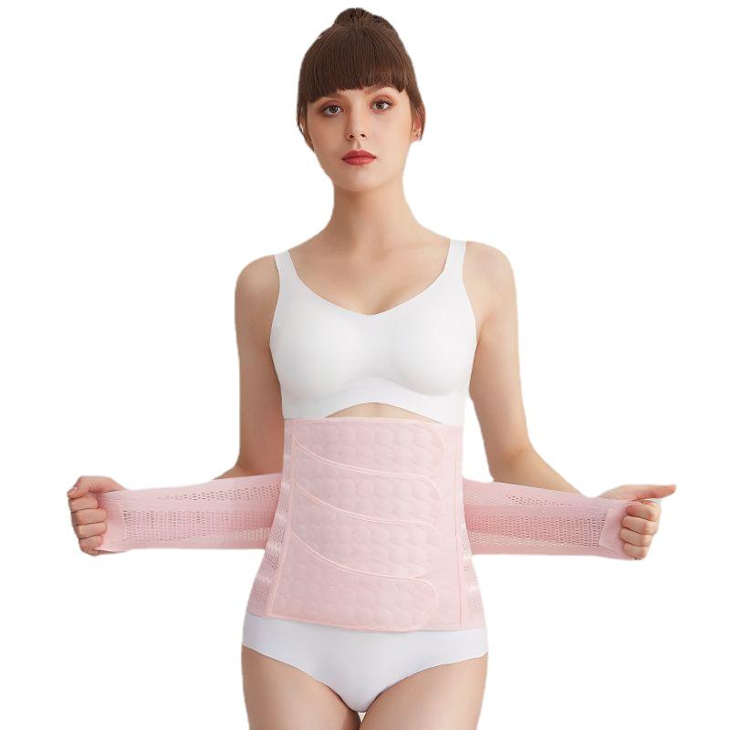 postpartum abdominal binder wrap for recovery belly band support belt. Adjustable 3 in 1 post partum belly band binder slim waist trainer belt for core recovery