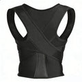 Discreet adjustable posture corrector for women upper back support brace under clothes. Full back support posture corrector belt adjustable lumbar brace for lower and upper back