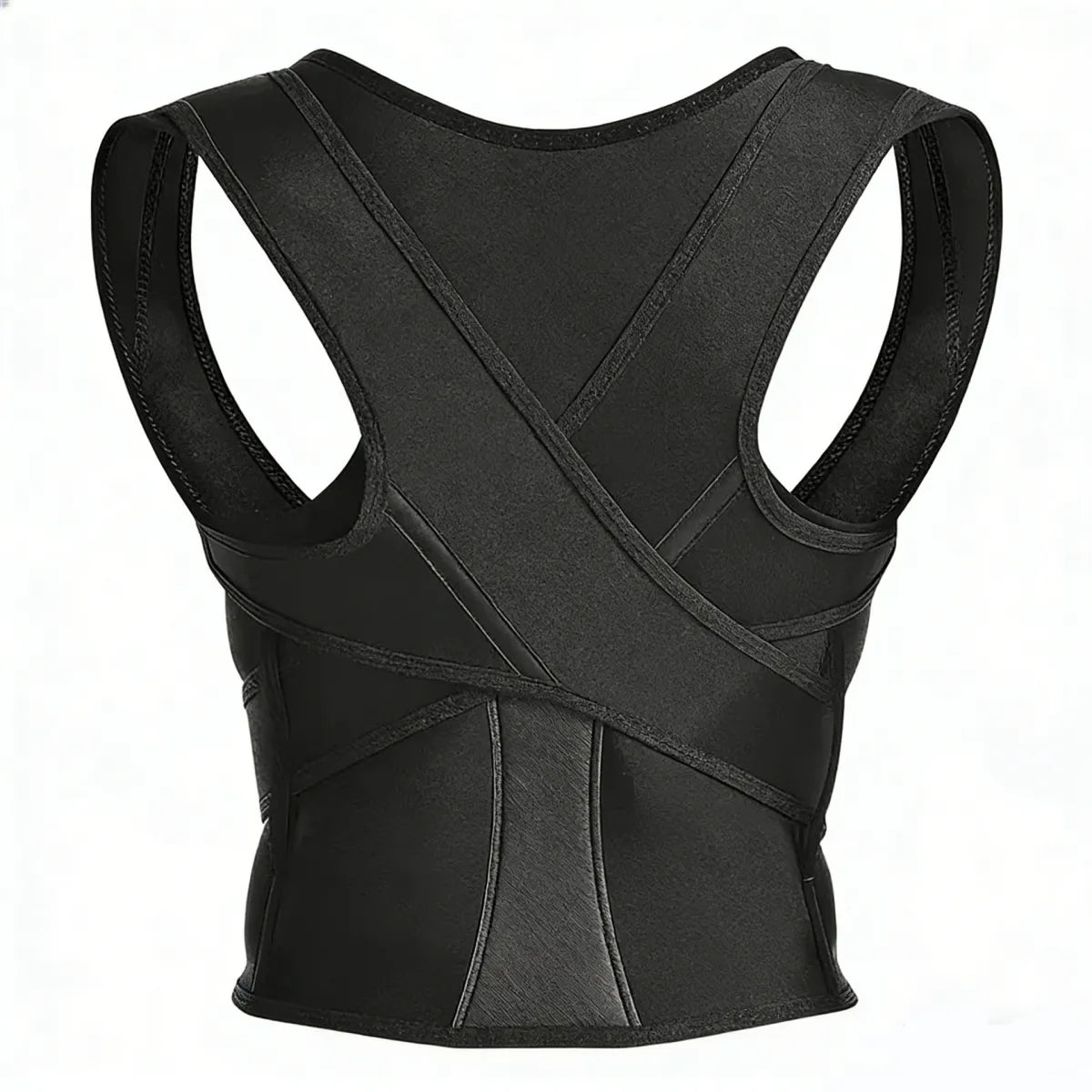 Discreet adjustable posture corrector for women upper back support brace under clothes. Full back support posture corrector belt adjustable lumbar brace for lower and upper back