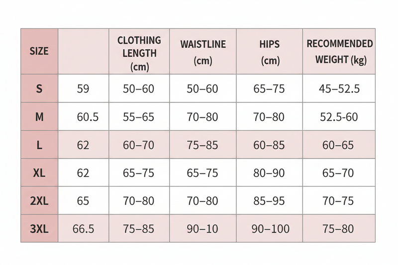 Size Chart Guide